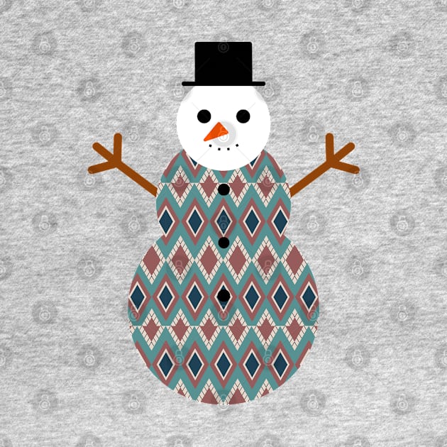 snowman Diamond t-shirt by Nicostore